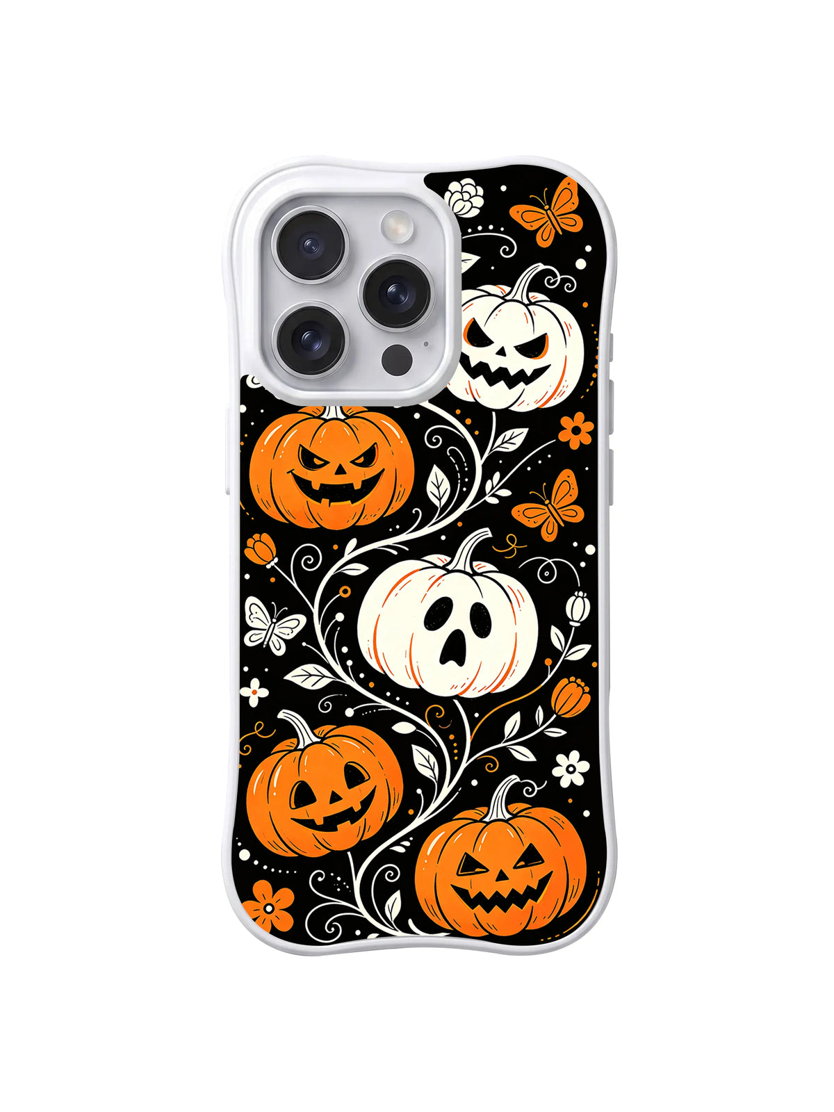 Spooky Pumpkin Butterfly pattern iPhone 13 Pro Max case