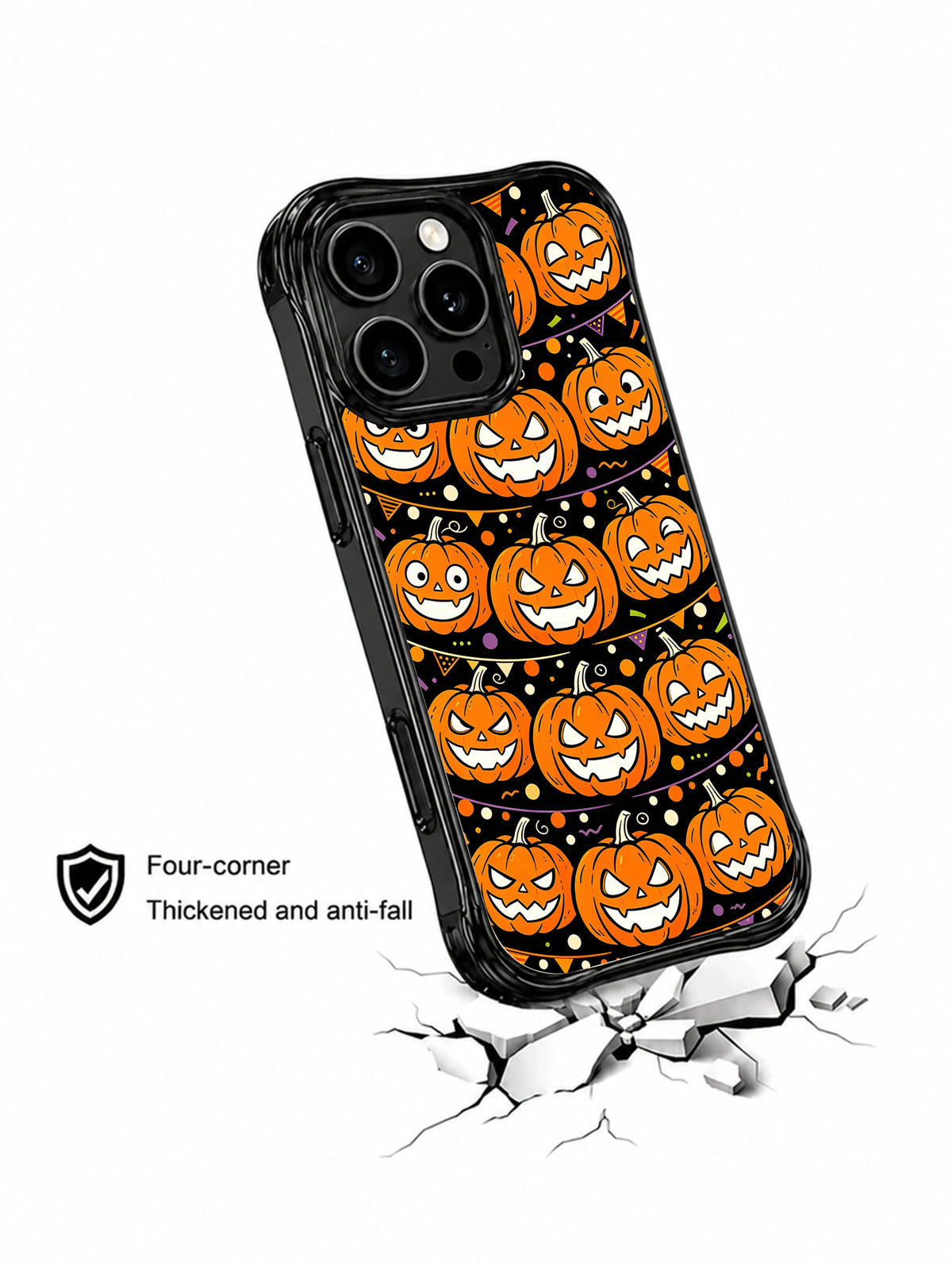 Pumpkin Halloween carnival iPhone 13 Pro Max case protection