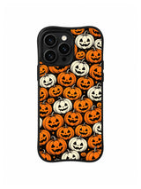 Smiling Pumpkin Crowd pattern iPhone 13 Pro Max case