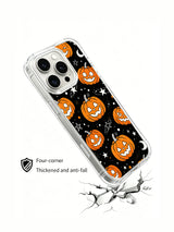 Pumpkin Starry Night iPhone 13 Pro Max case angled view