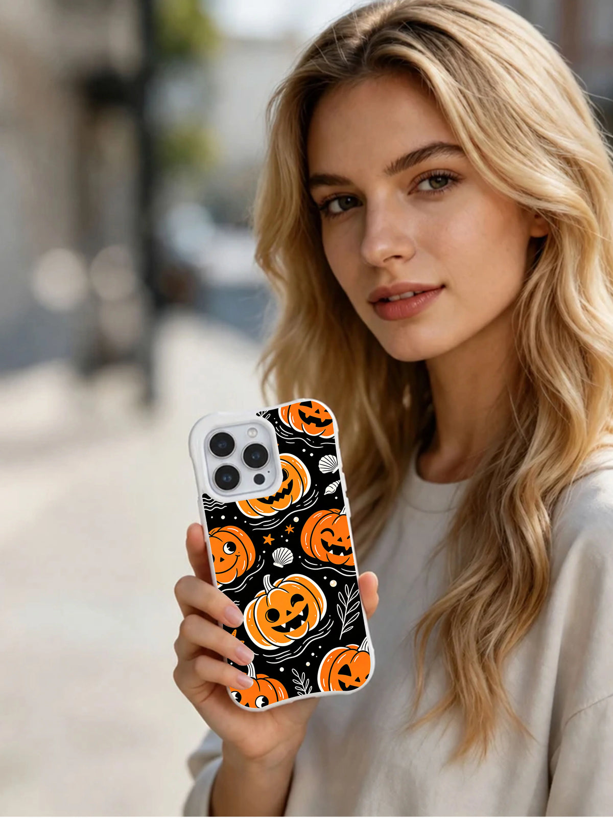 Pumpkin Tide Parade iPhone case lifestyle