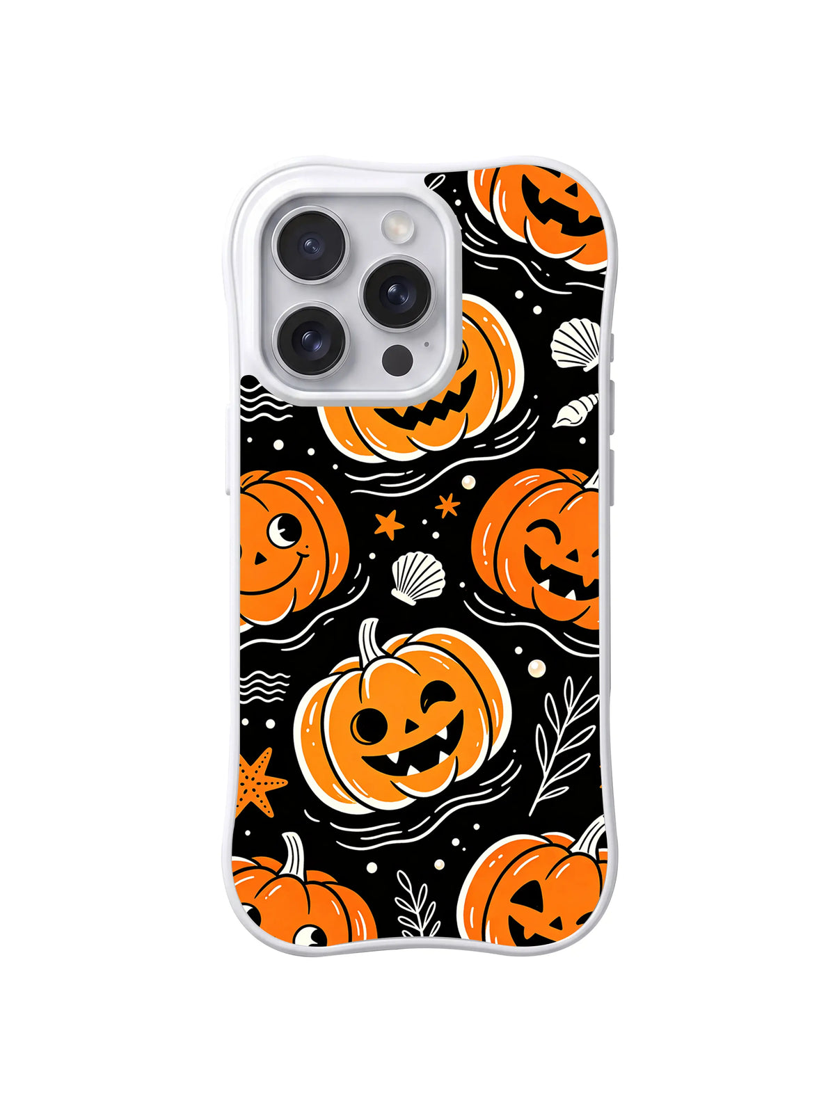 Rolling Pumpkin Waves pattern iPhone 13 Pro Max case