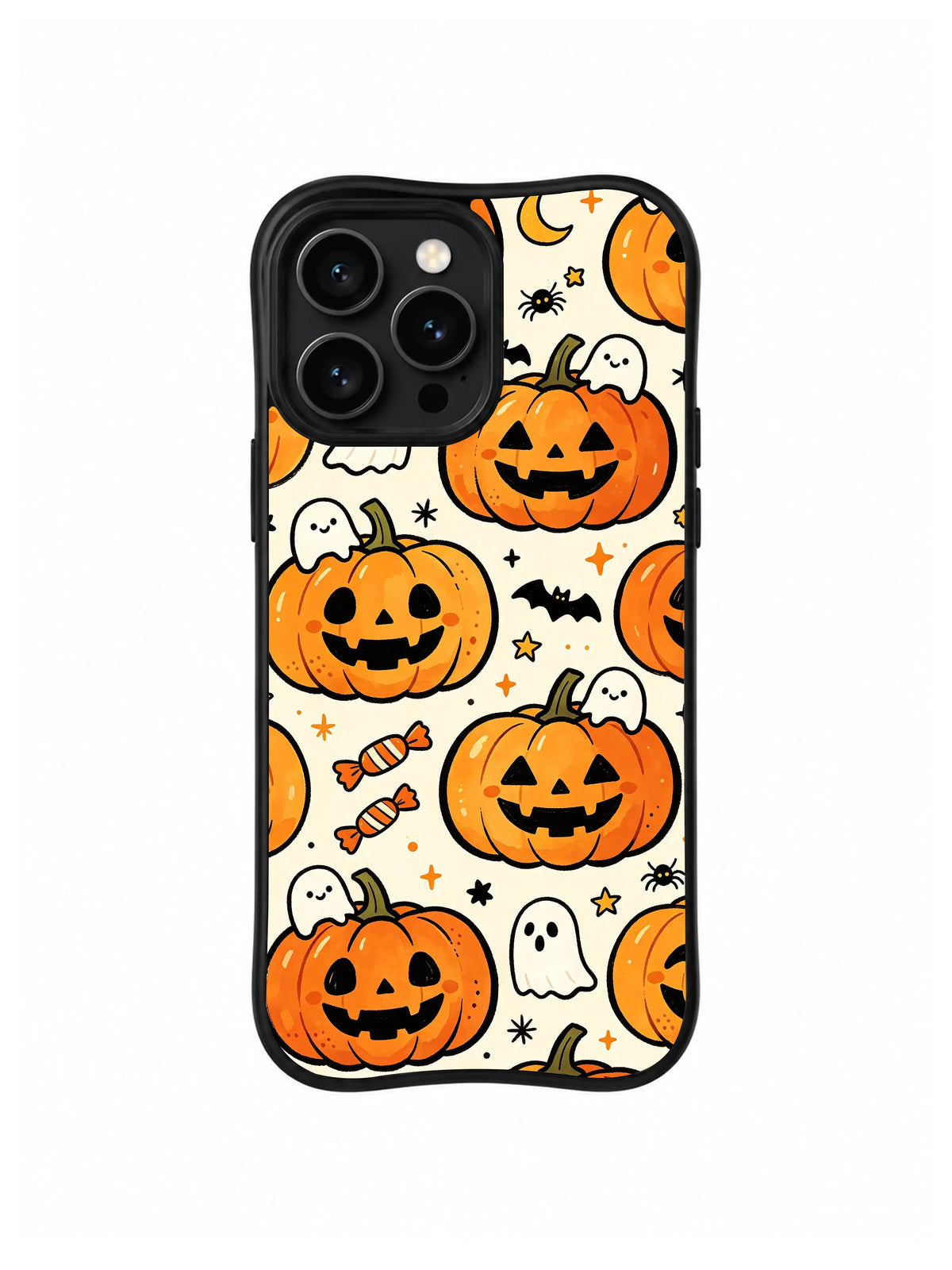 Happy Ghost Pumpkin Picnic pattern iPhone 13 Pro Max case