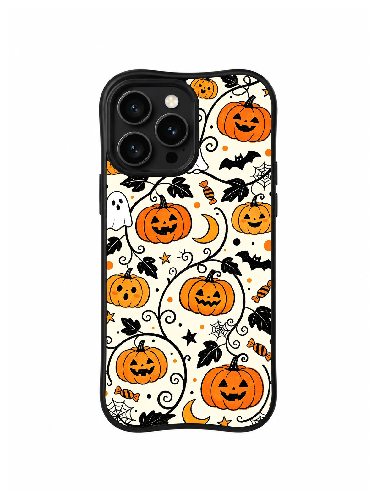 Batwing Pumpkin Vines pattern iPhone 13 Pro Max case