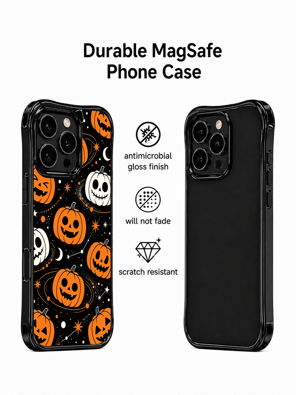 Star Orbit Pumpkin Night durable phone case
