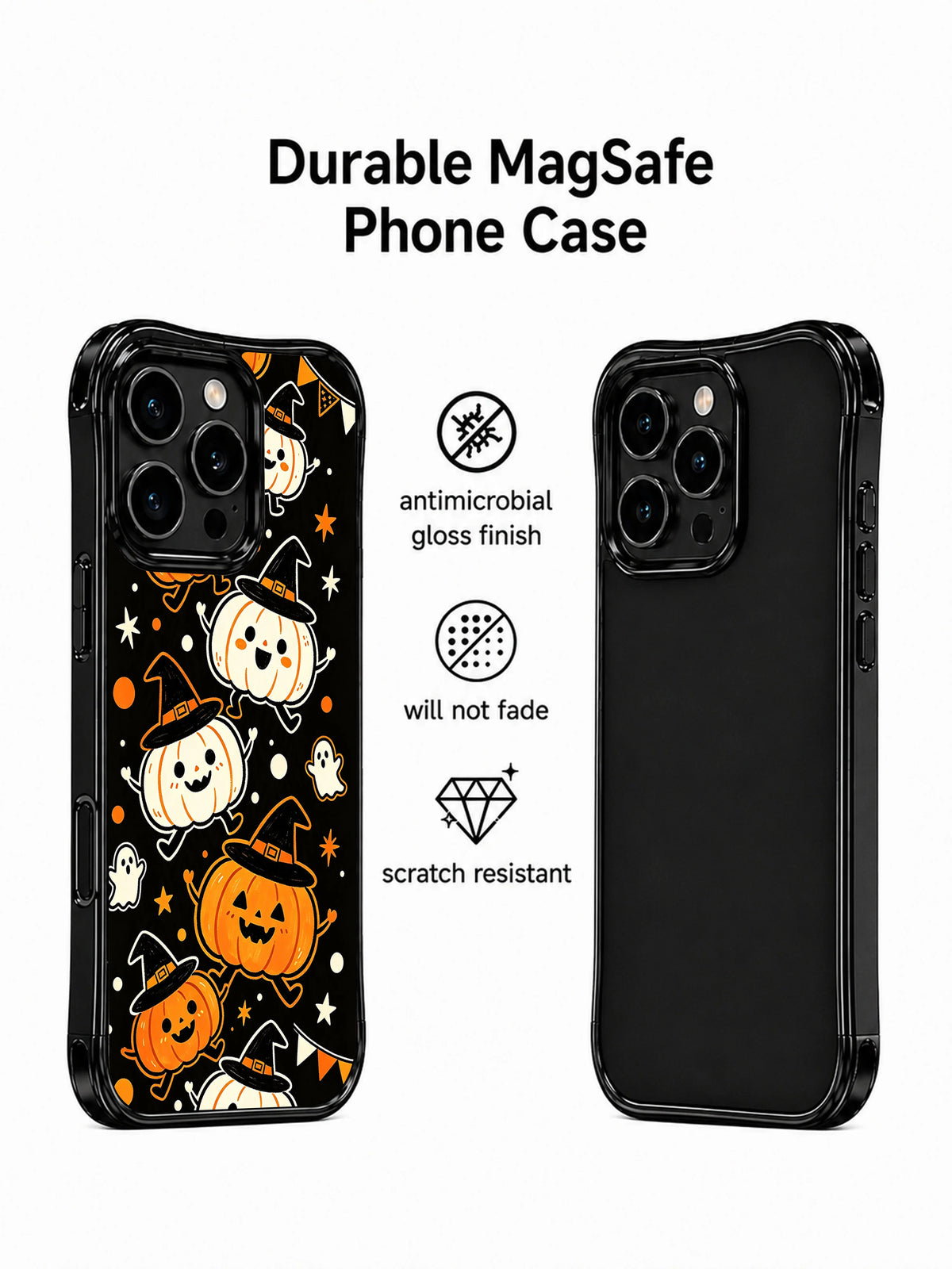 Witch Pumpkin Waltz telefon kılıfının tanıtım görseli.