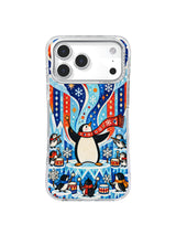 North Wind Penguin Conductor iPhone 17 Pro Max case in Northern Wind Ensemble artwork