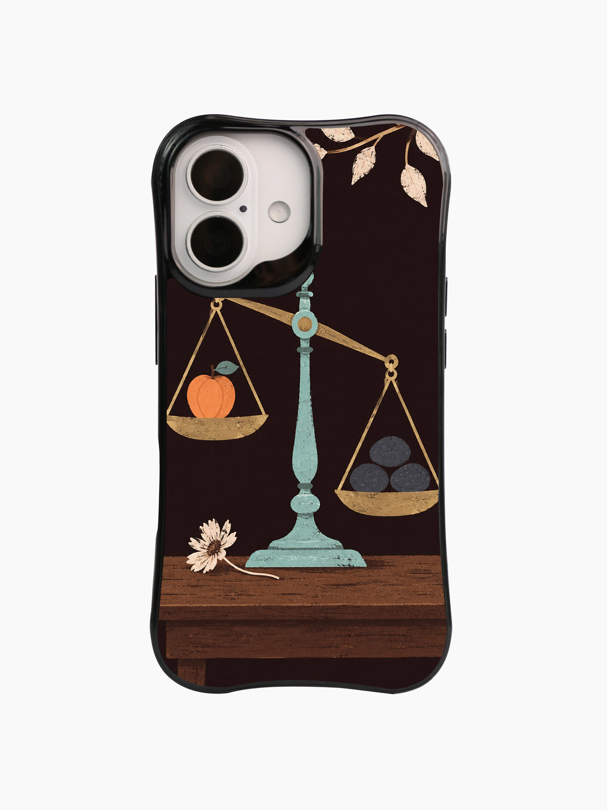 Front view of Not the Heaviest black iPhone 16 case
