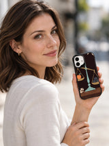Lifestyle view of Not the Heaviest black iPhone 16 case
