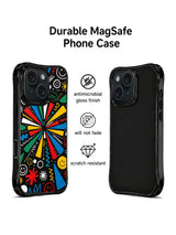 Happy Signal artistic iPhone 15 Pro case side view