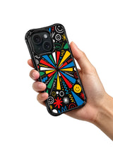 Happy Signal hand drawn abstract phone case feature view