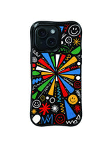 Radiant Smile Burst pattern iPhone 15 Pro case
