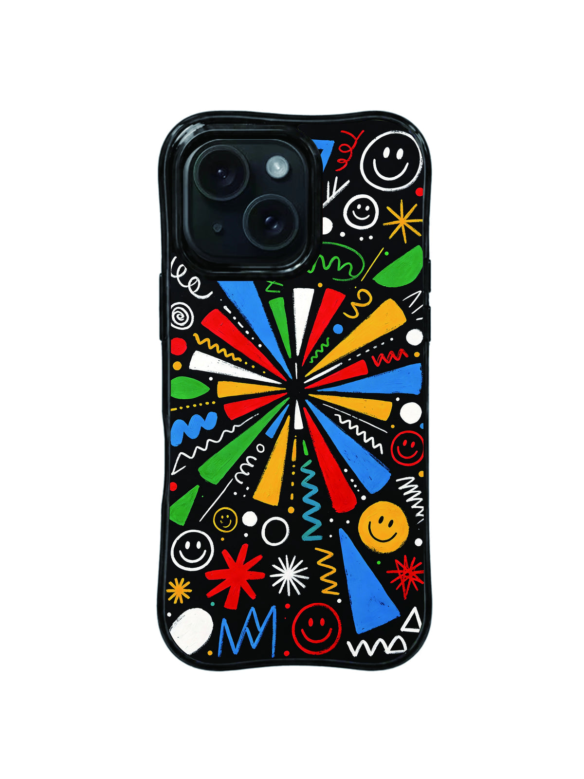 Radiant Smile Burst pattern iPhone 15 Pro case