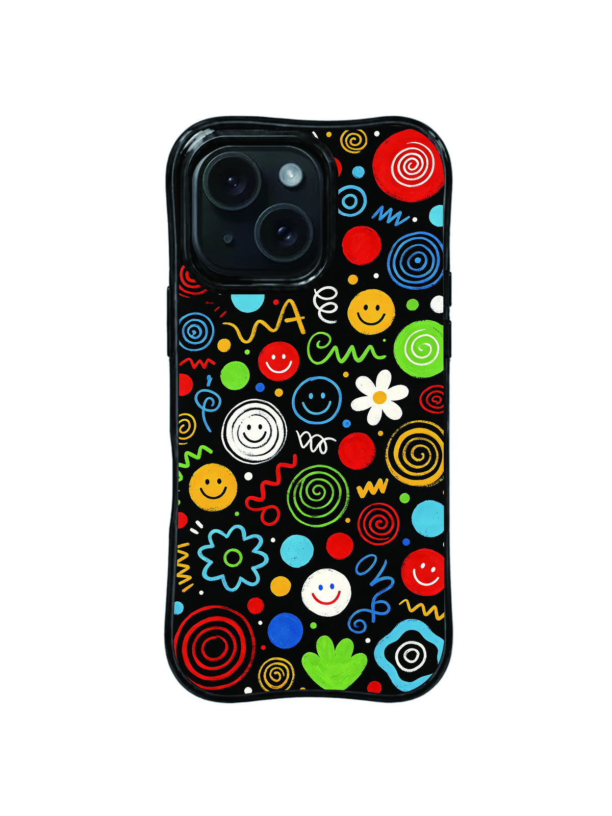 Smile Garden Static pattern iPhone 15 Pro case