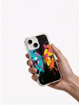 Butterfly Frequency iPhone 14 Plus case hand view