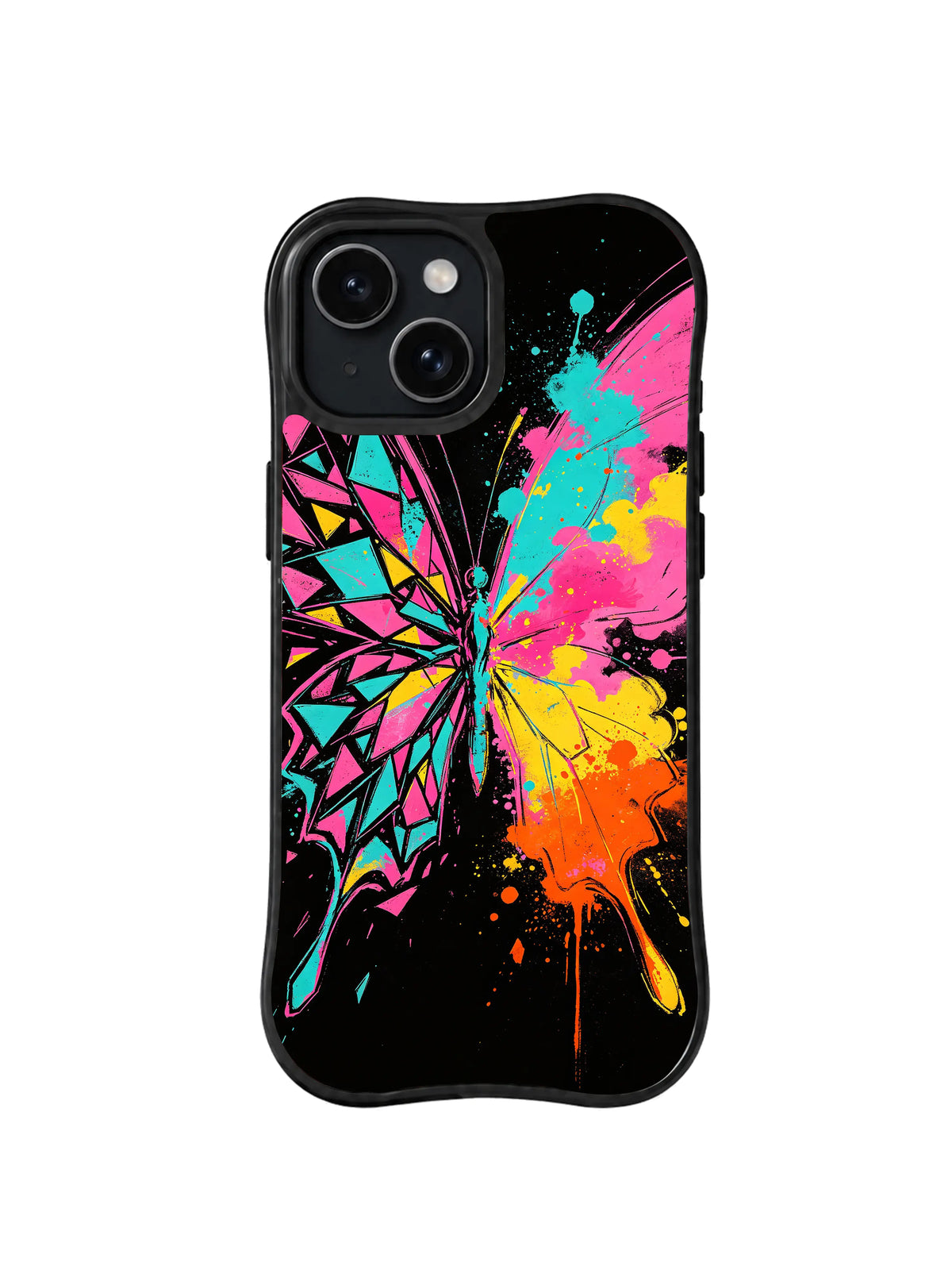 Electric Metamorphosis pattern iPhone 14 Plus case