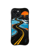 Pacific Open Road pattern iPhone 14 Plus case