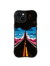 Midnight Coast Highway pattern iPhone 14 Plus case