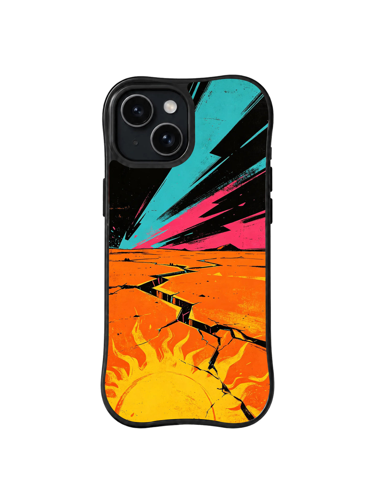 Wild Heat Road pattern iPhone 14 Plus case
