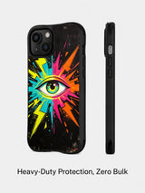 Electric Vision iPhone 14 Plus case side profile