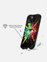 Electric Vision art phone case protective design