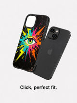 Electric Vision iPhone 14 Plus case fit view