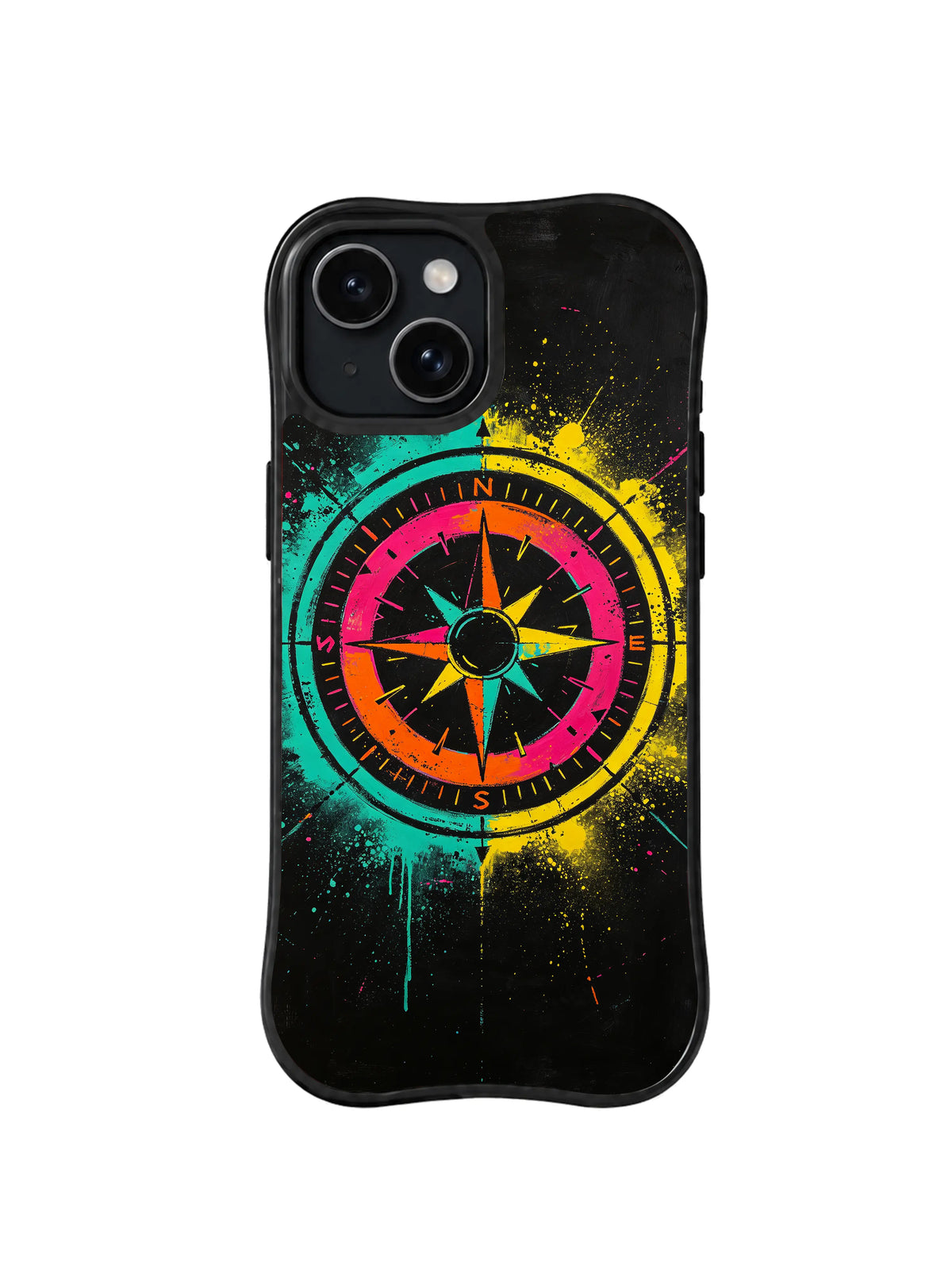 Neon Star Map pattern iPhone 14 Plus case