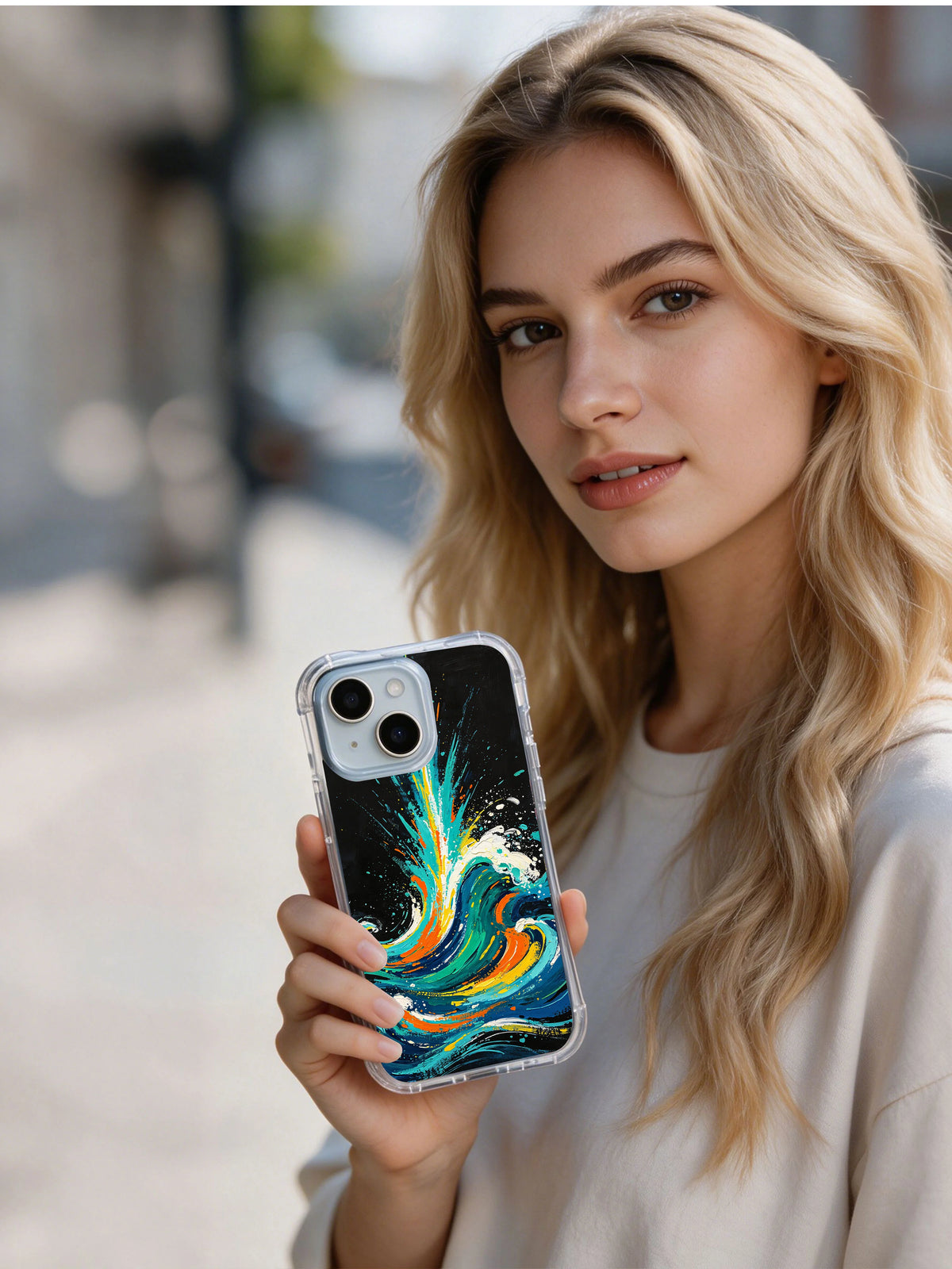 Ocean Signal phone case lifestyle view