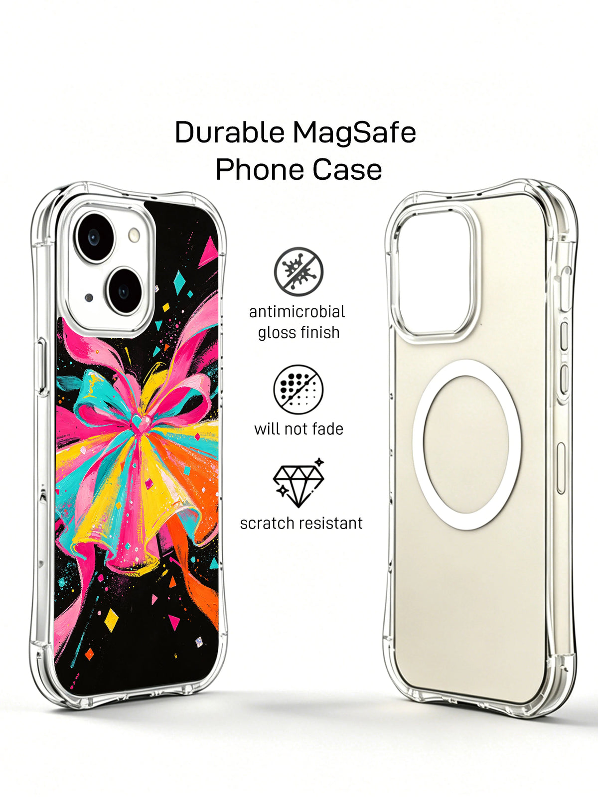 Ribbon Rhapsody abstract coquette iPhone 14 Plus case product view 2