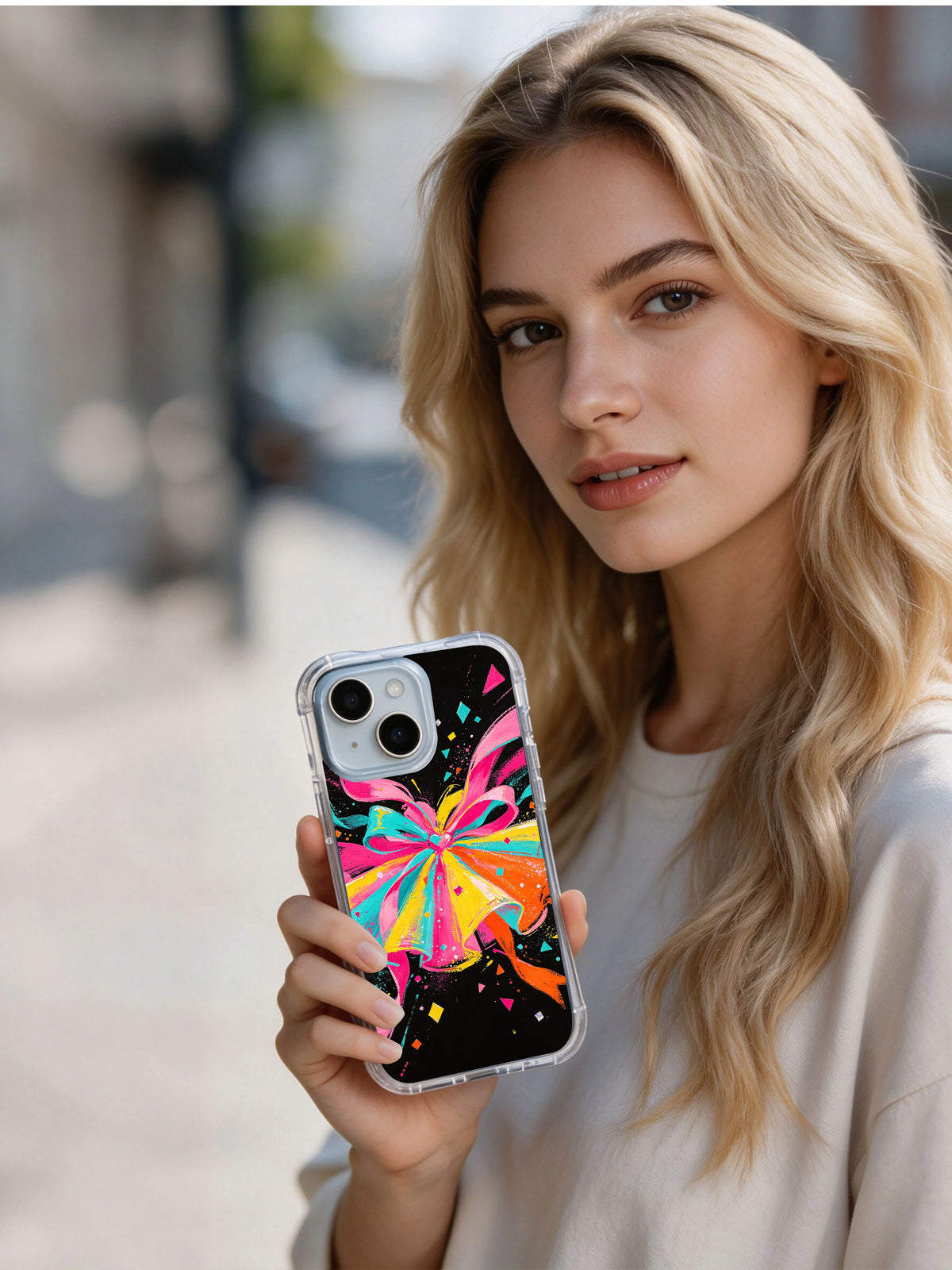 Ribbon Rhapsody abstract coquette iPhone 14 Plus case product view 7