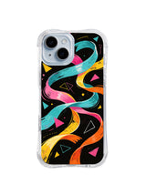Ribbon Rhapsody iPhone 14 Plus case Midnight Ribbon Flow pattern