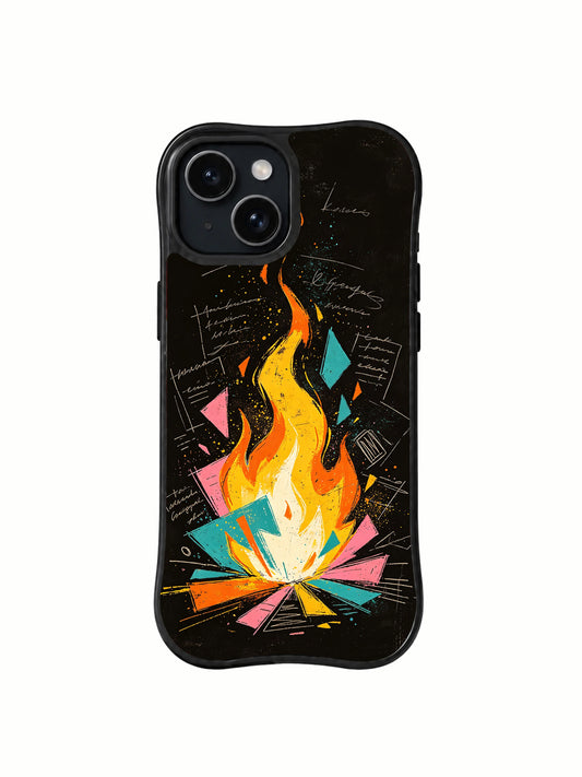 Scholar's Flame art iPhone 14 Plus case front view