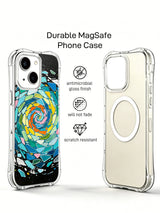 Sea Glass Heat ocean mosaic iPhone 14 Plus case detail