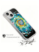 Sea Glass Heat art iPhone 14 Plus case lifestyle