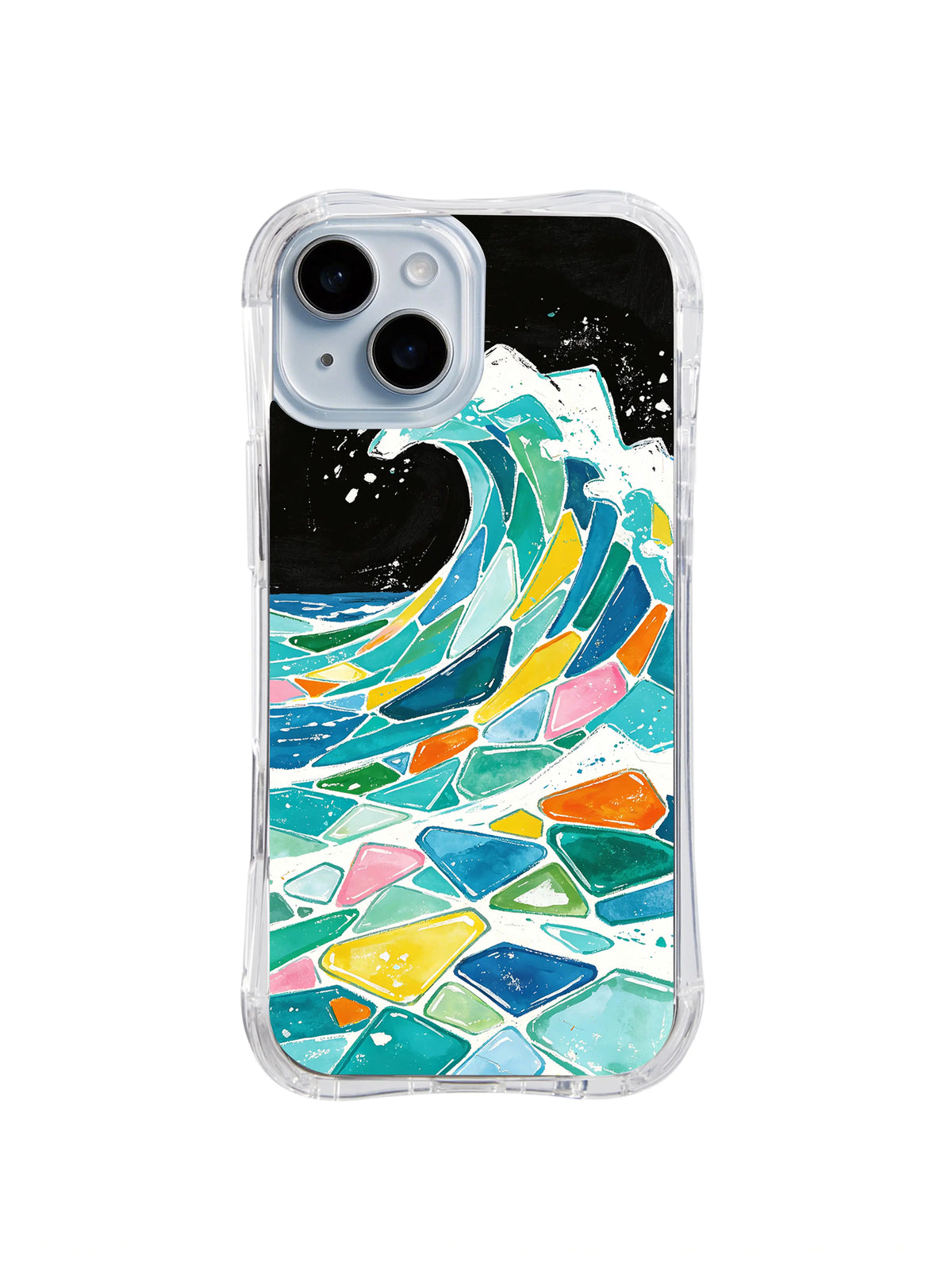Mosaic Tide pattern iPhone 14 Plus case