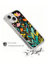 Secret Meadow colorful botanical phone case detail