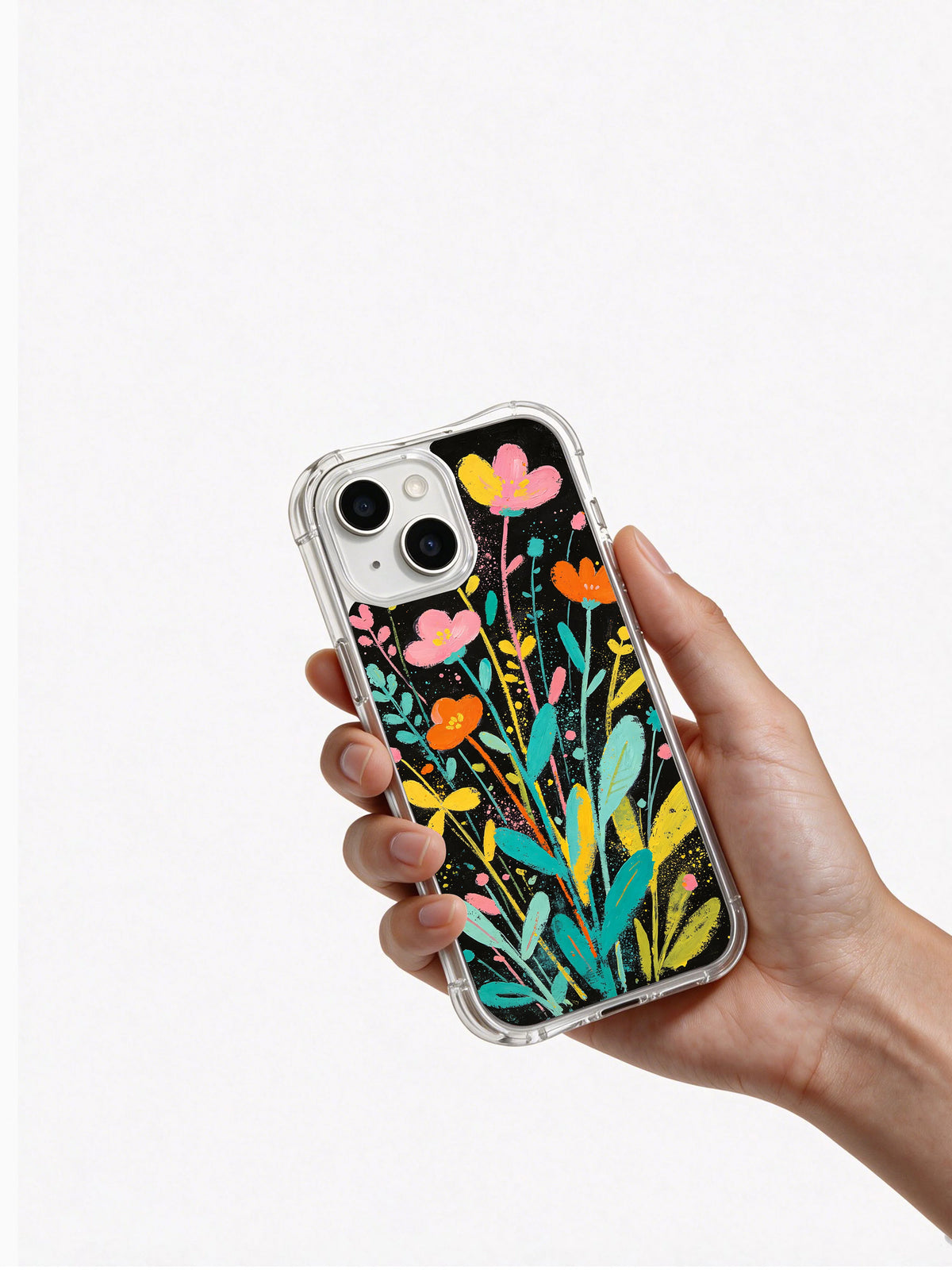 Secret Meadow artist-designed phone case lifestyle view