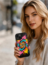 Star Petal Theory iPhone 14 Plus case presentation