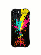 Tomorrow Signal abstract art iPhone 14 Plus case front view