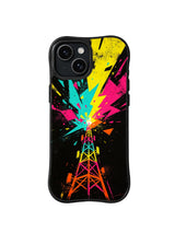 Neon Future Portal iPhone 14 Plus case pattern