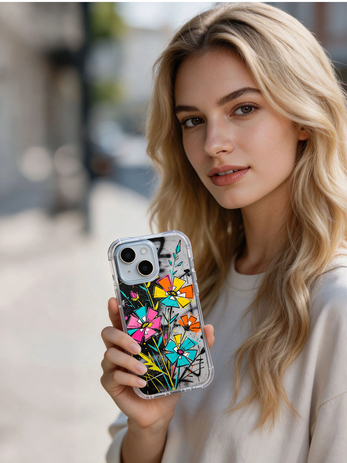 Wildflower Revolution floral phone case lifestyle view