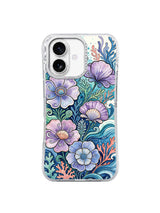 Ocean Bloom Fantasy floral iPhone 17 case front view