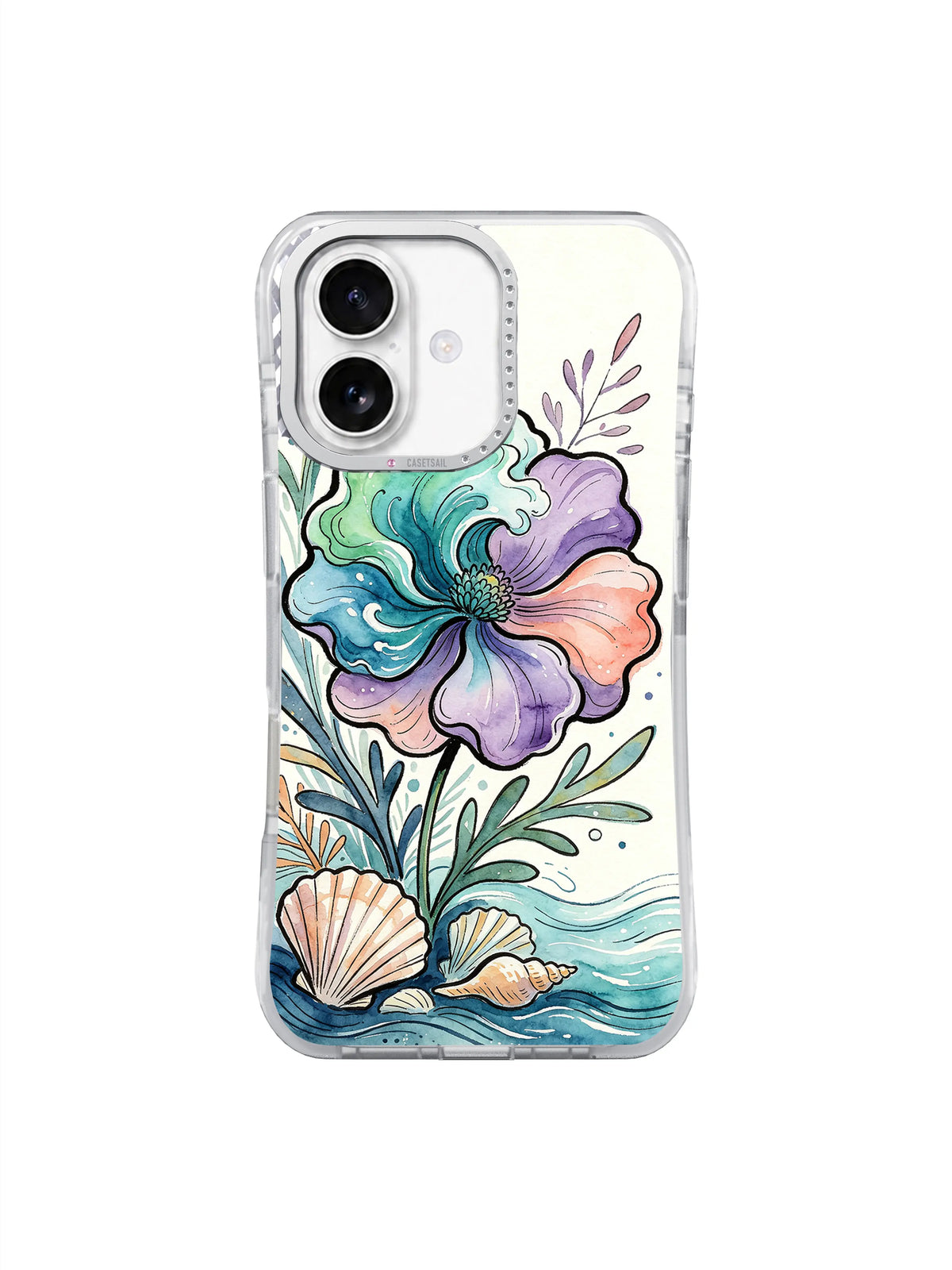 Ocean Flower Solitude iPhone 17 case