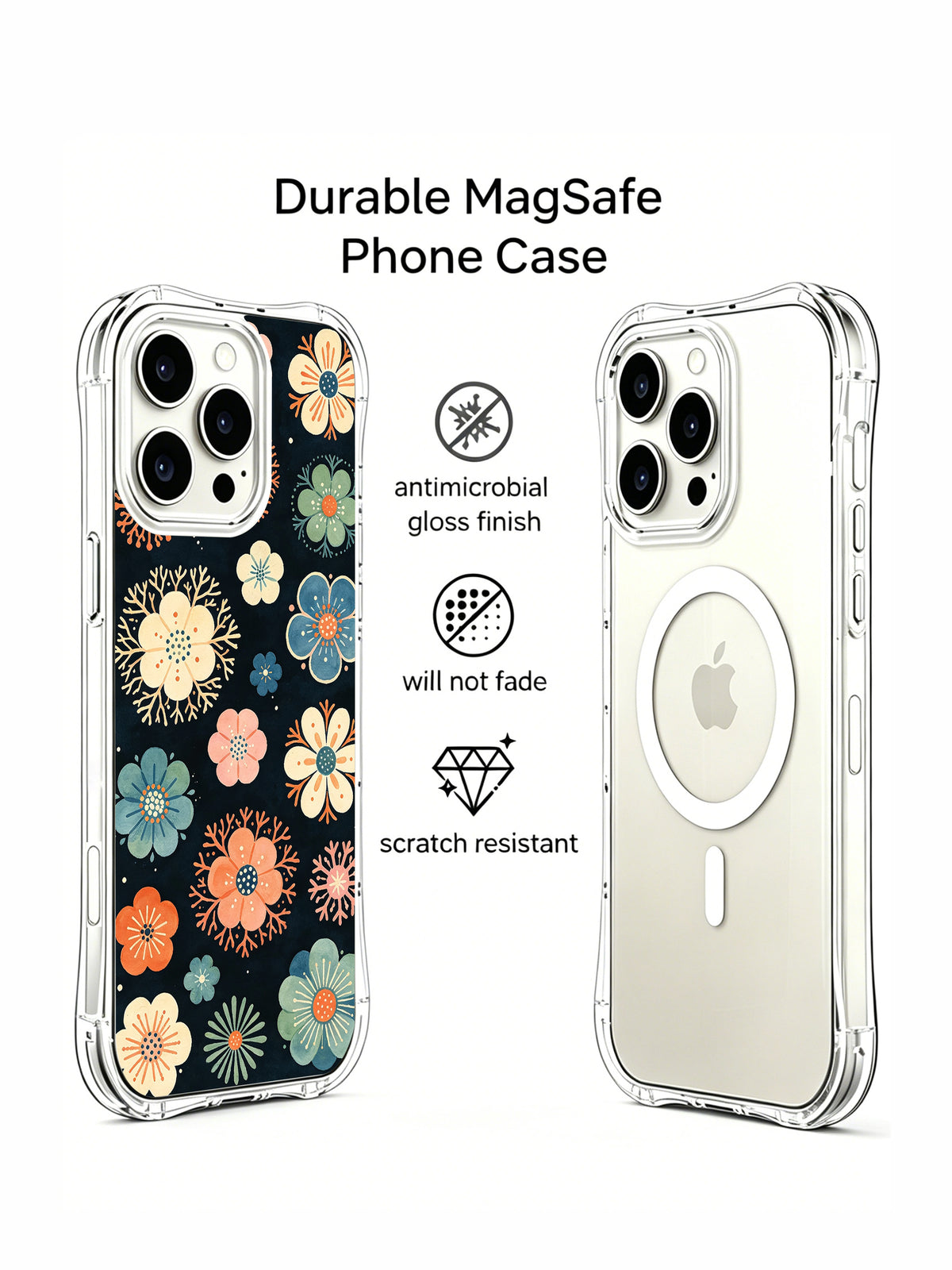 Ocean Bloom Memory protective iPhone 15 Pro case