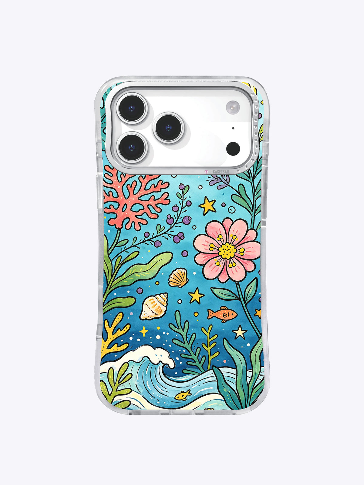 Ocean Bloom Spirit iPhone 17 Pro Max case front view