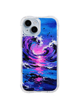 Luminous Tide Vortex iPhone 15 Plus case front product view