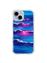 Neon Surf Layers Ocean Current iPhone 15 Plus case by Zara Vexley