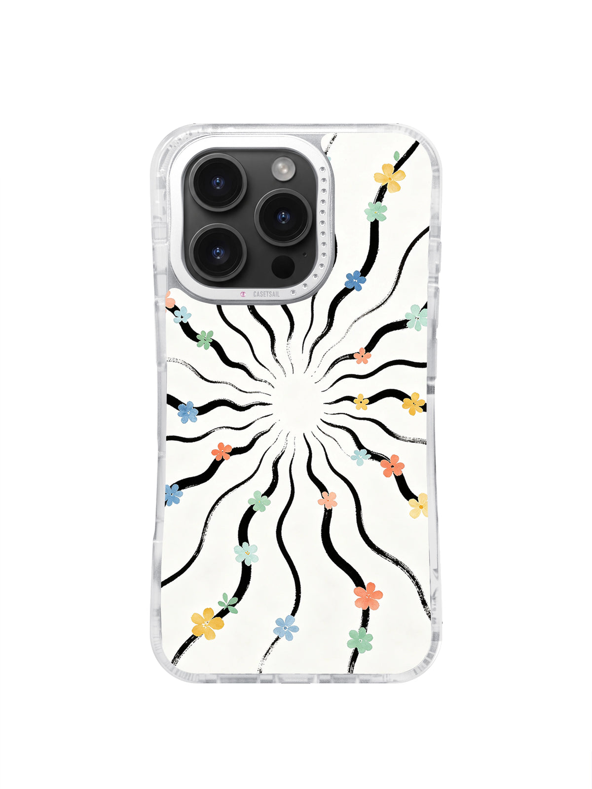 Ocean Curve Dreams iPhone 16 Pro Max case front view
