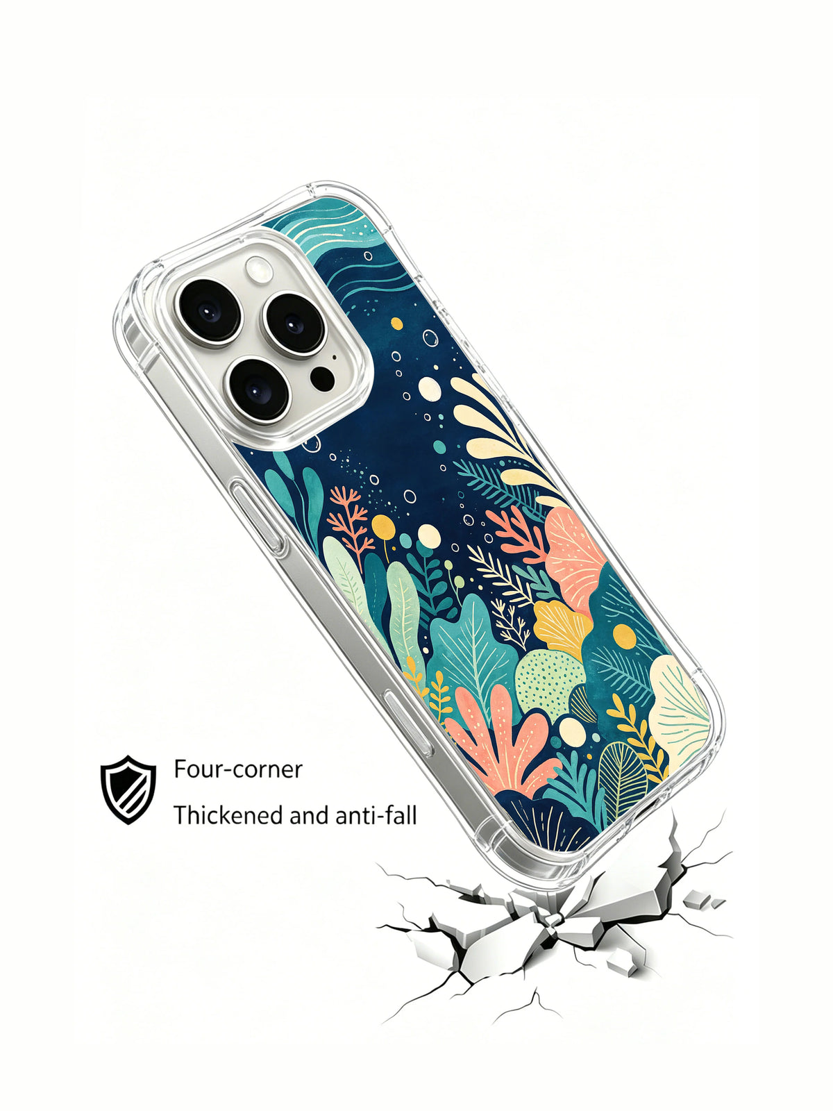 Ocean Dream Notes anti-fall iPhone 14 Pro Max case