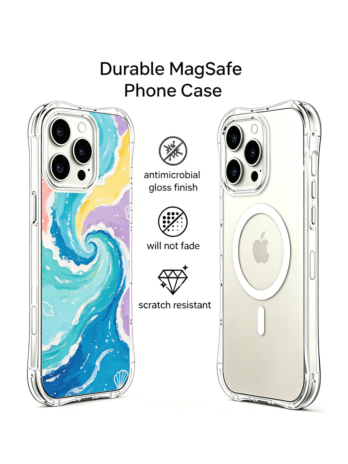 Supplied marketing graphic with unverified protection, fit or MagSafe statements